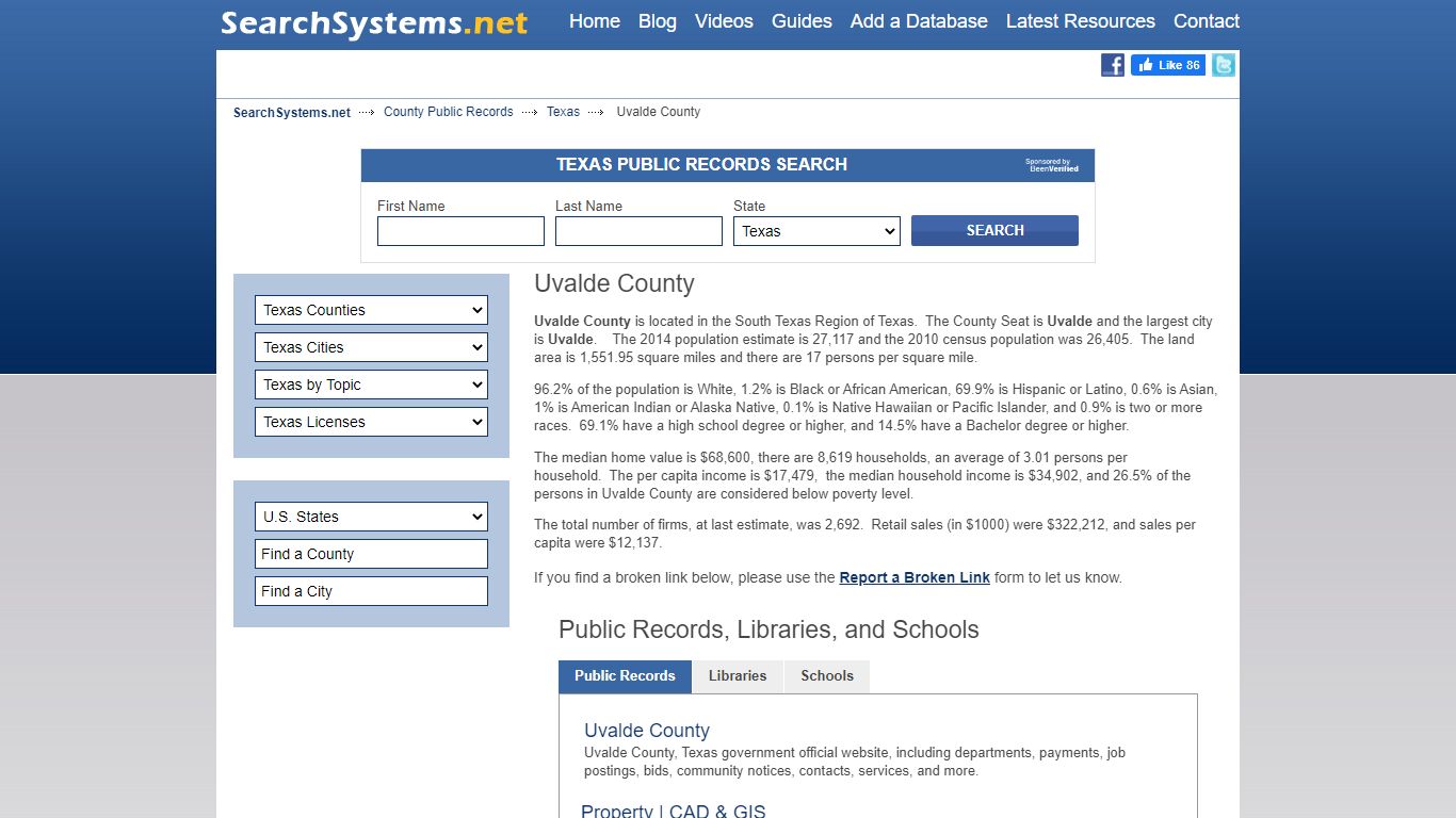 Uvalde County Criminal and Public Records